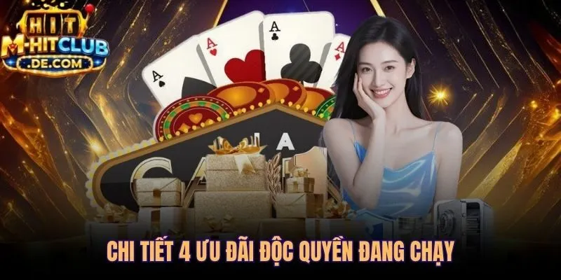 Bốn chương trình khuyến mãi Hitclub với cơ chế và giá trị riêng biệt